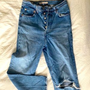 Levi’s ribcage straight leg jeans